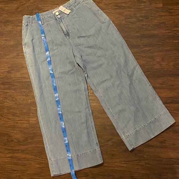 LOFT CROPPED WIDE-LEG JEANS SZ 12/31 NWT - Picture 2 of 11